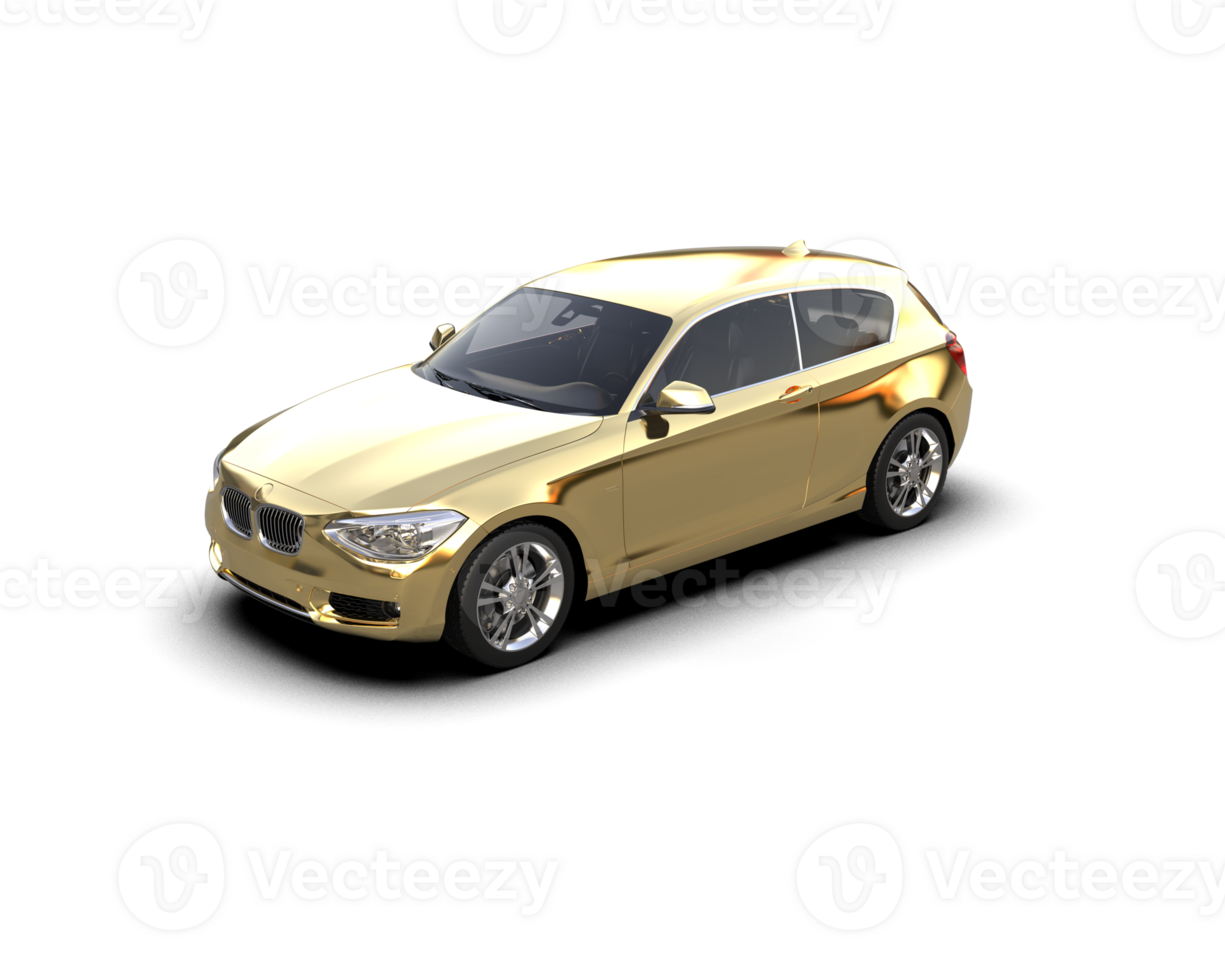 Modern car isolated on background. 3d rendering - illustration png
