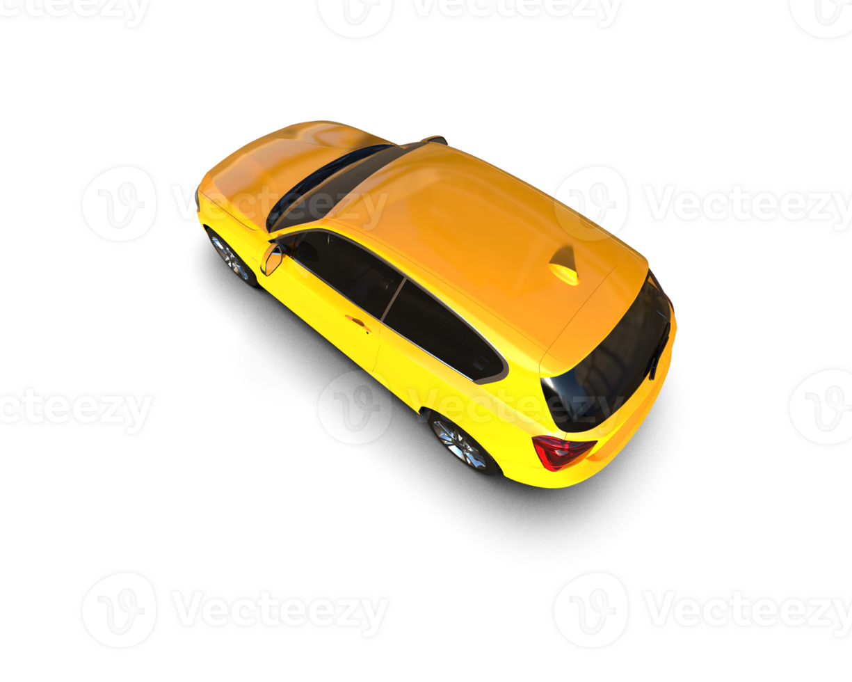 Modern car isolated on background. 3d rendering - illustration png