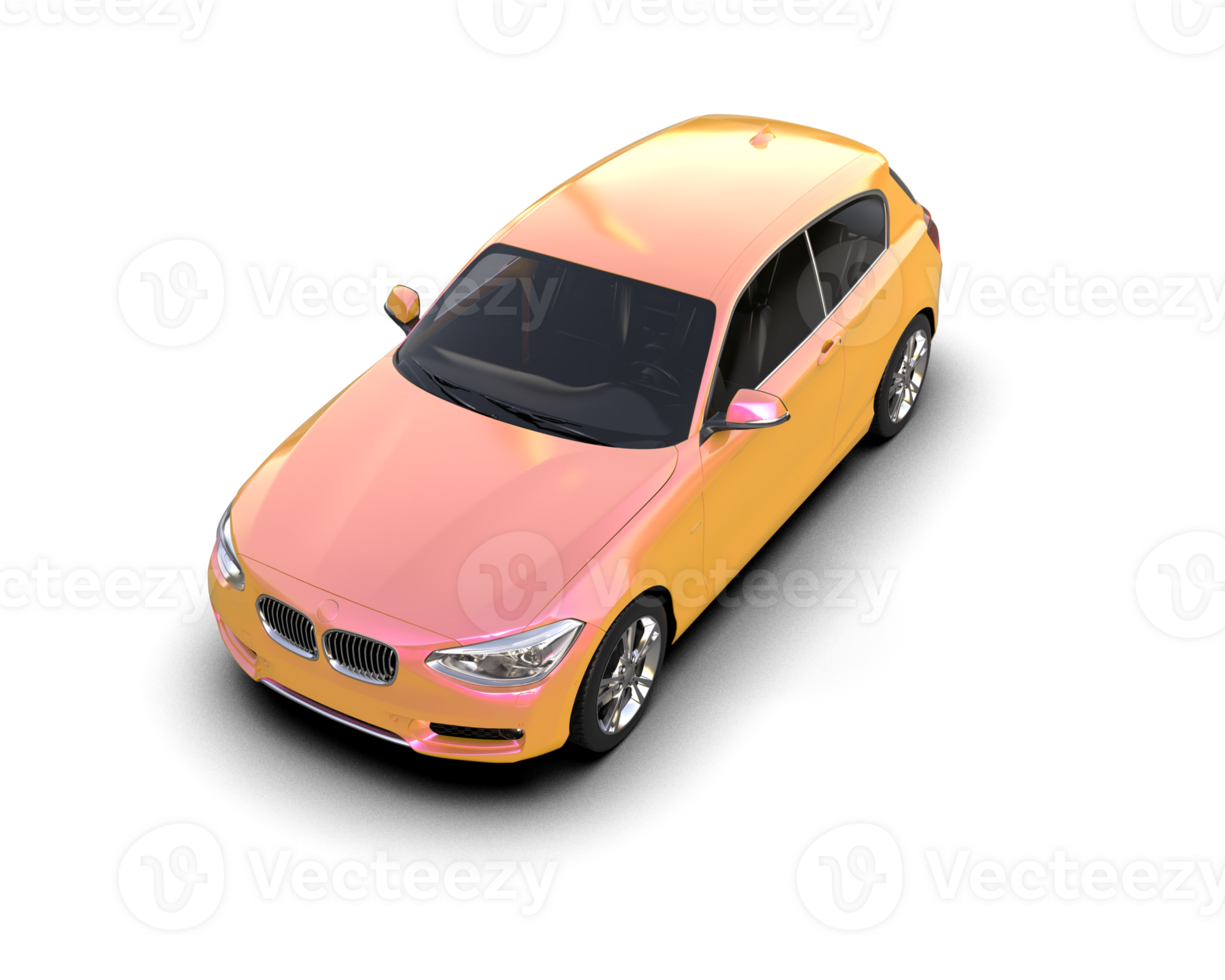 Modern car isolated on background. 3d rendering - illustration png