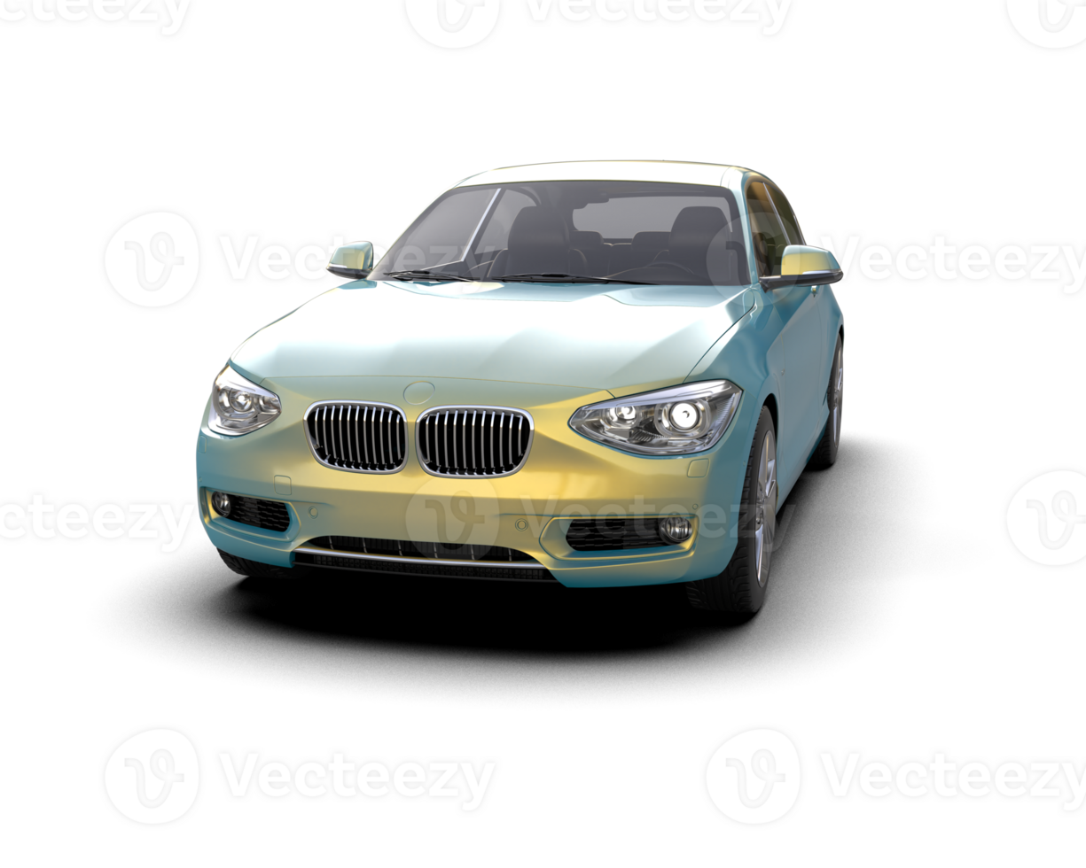 Modern car isolated on background. 3d rendering - illustration png