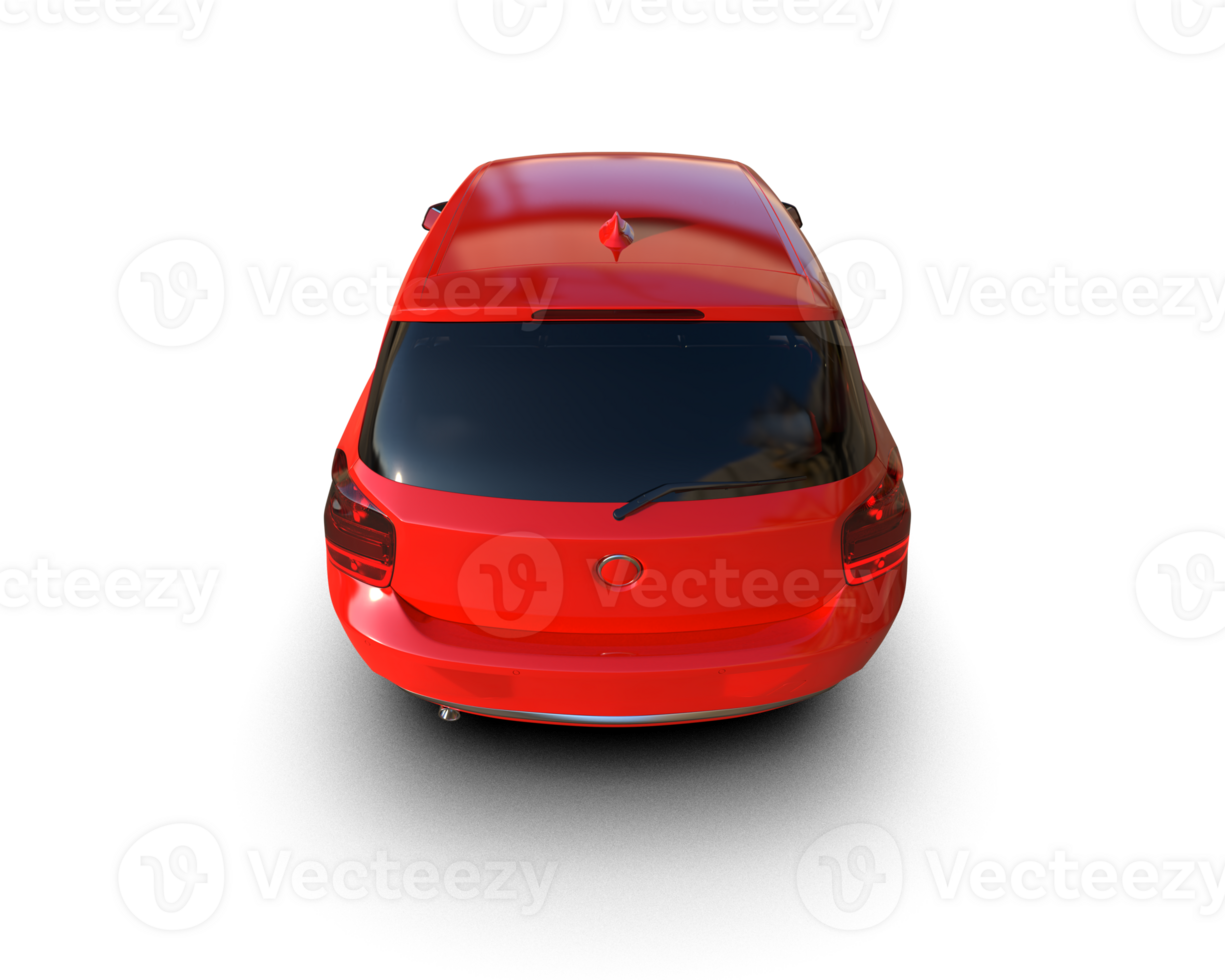 Modern car isolated on background. 3d rendering - illustration png