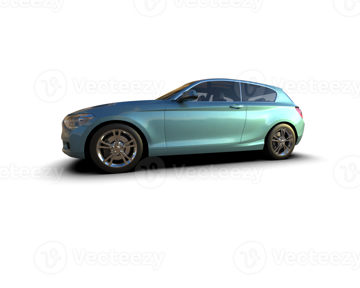 Modern car isolated on background. 3d rendering - illustration png