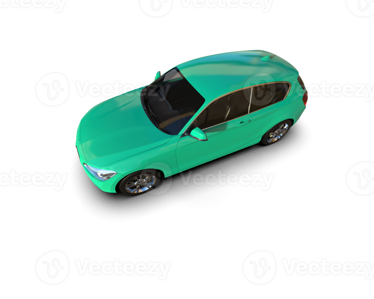 Modern car isolated on background. 3d rendering - illustration png