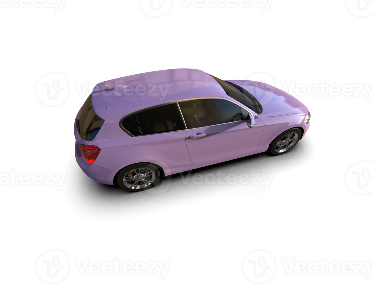 Modern car isolated on background. 3d rendering - illustration png