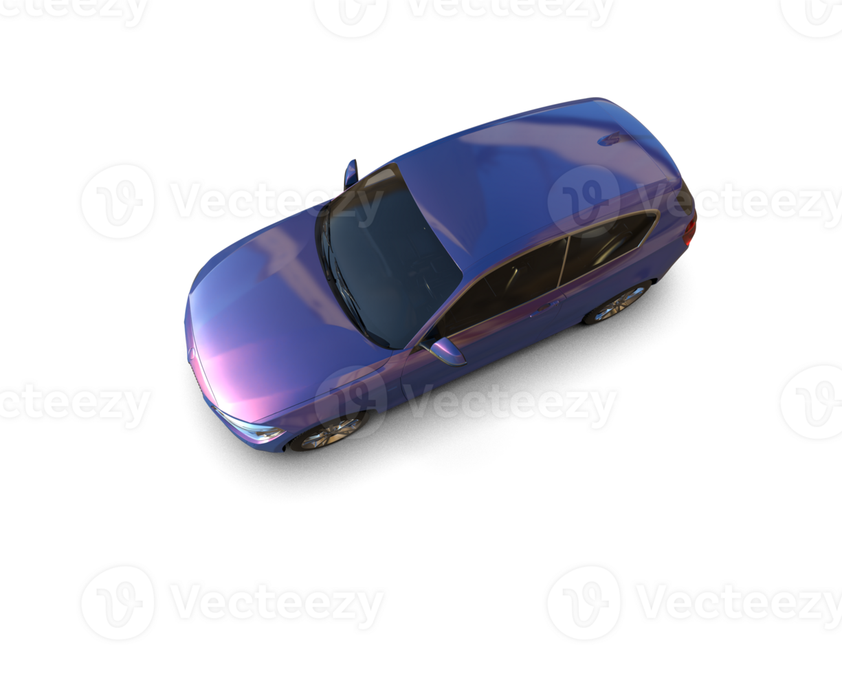 Modern car isolated on background. 3d rendering - illustration png