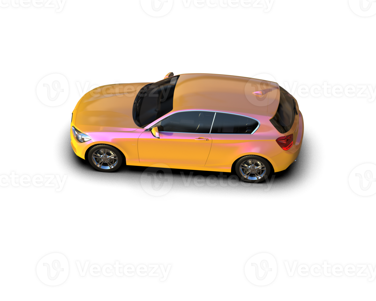 Modern car isolated on background. 3d rendering - illustration png