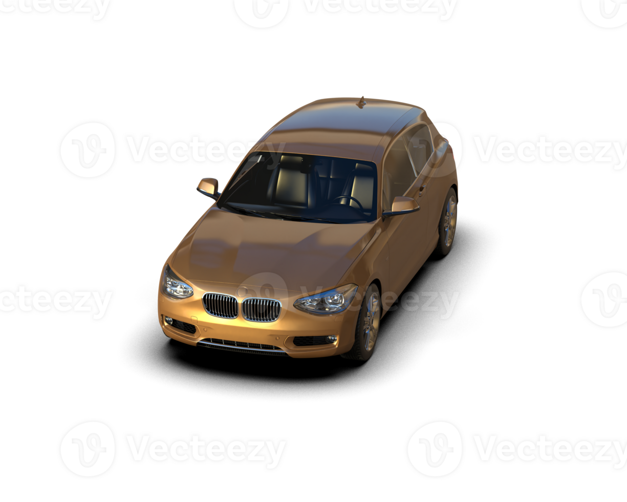 Modern car isolated on background. 3d rendering - illustration png