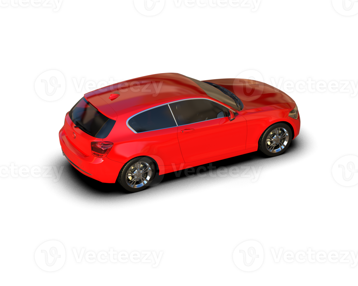 Modern car isolated on background. 3d rendering - illustration png