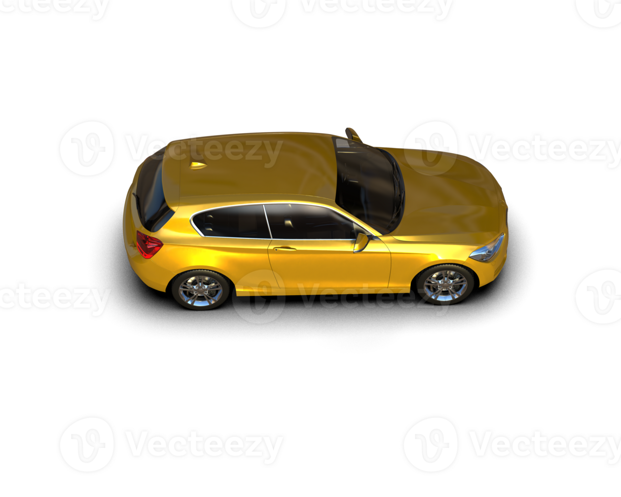 Modern car isolated on background. 3d rendering - illustration png
