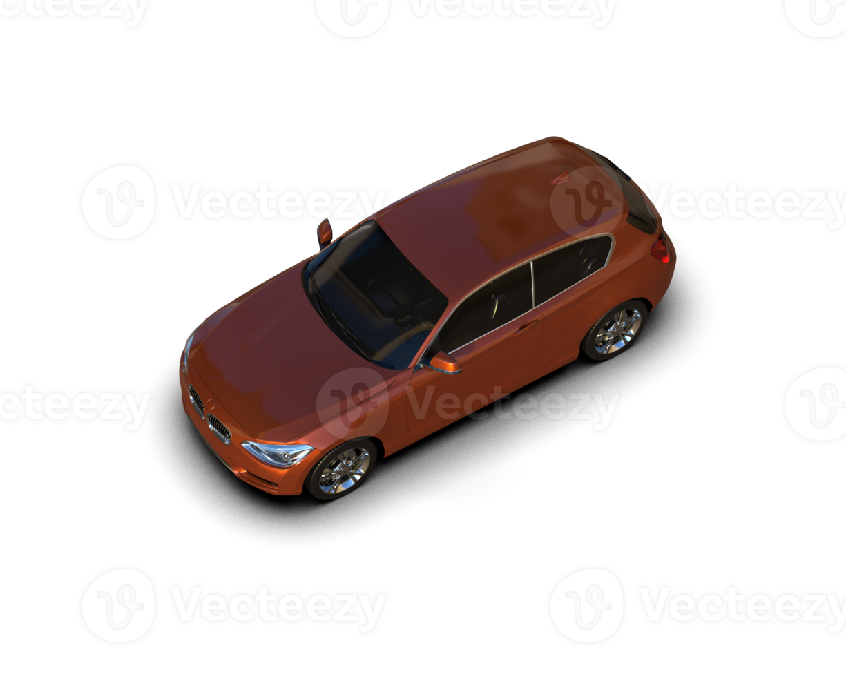 Modern car isolated on background. 3d rendering - illustration png