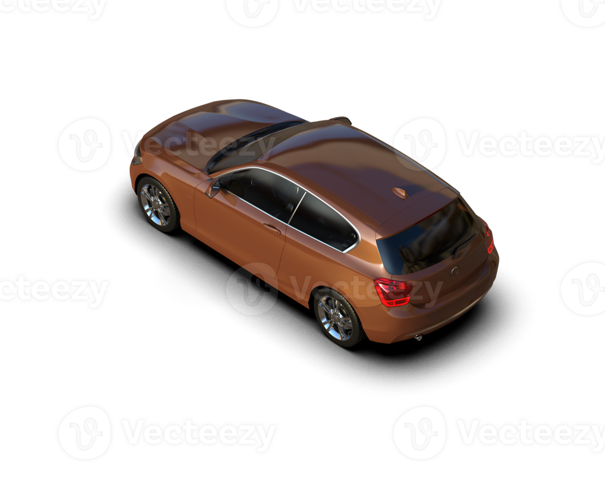 Modern car isolated on background. 3d rendering - illustration png