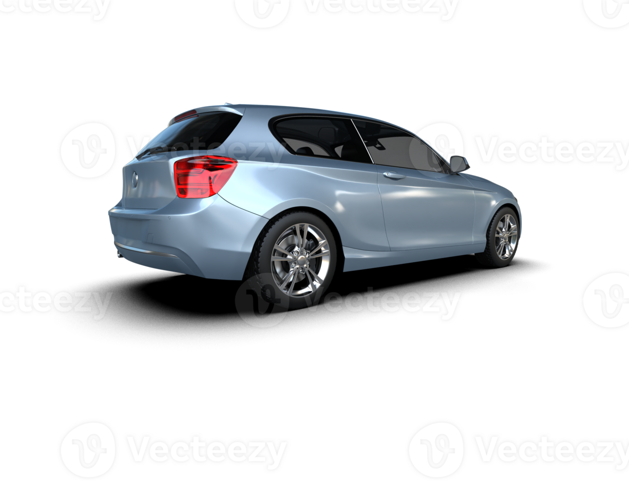 Modern car isolated on background. 3d rendering - illustration png