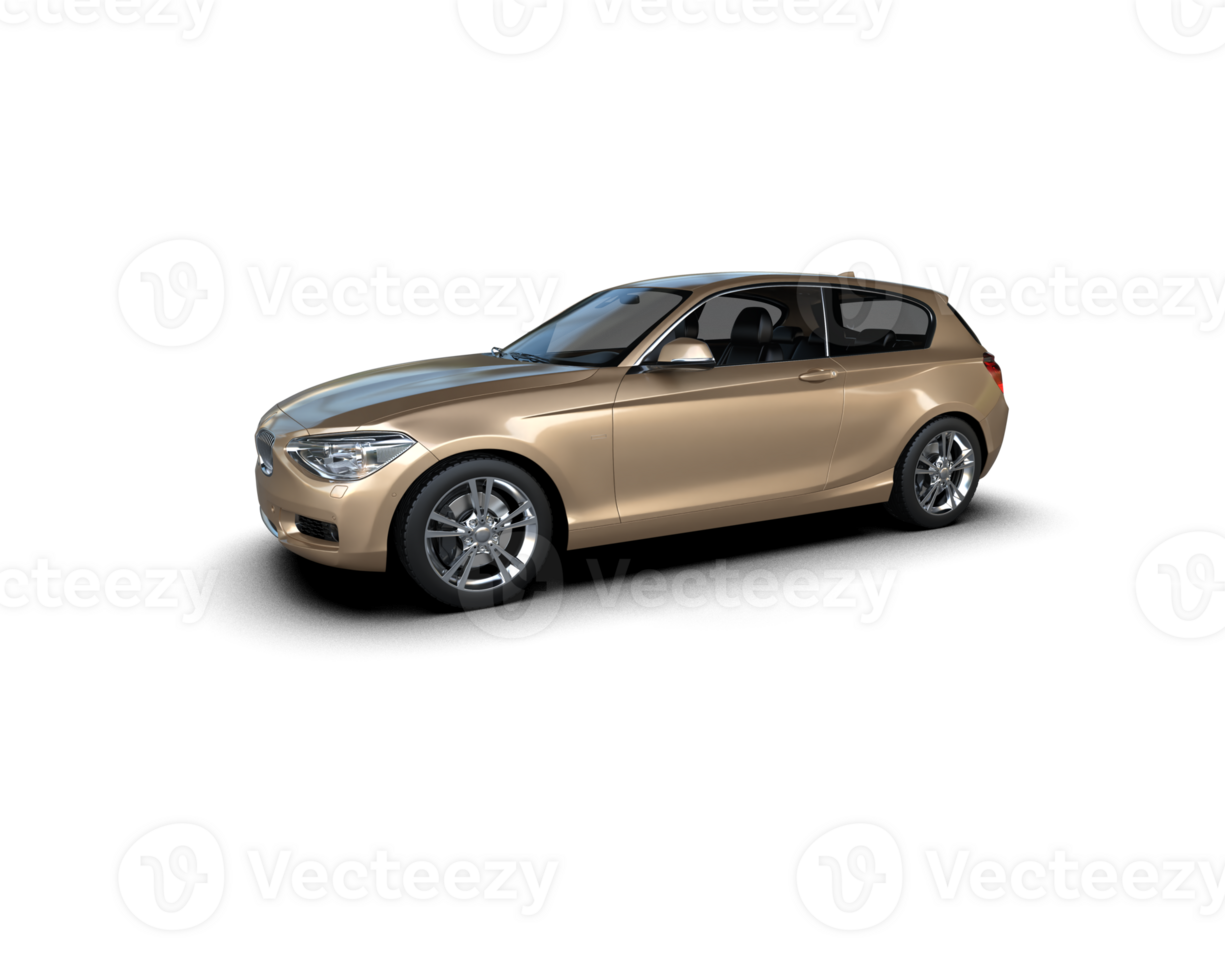 Modern car isolated on background. 3d rendering - illustration png