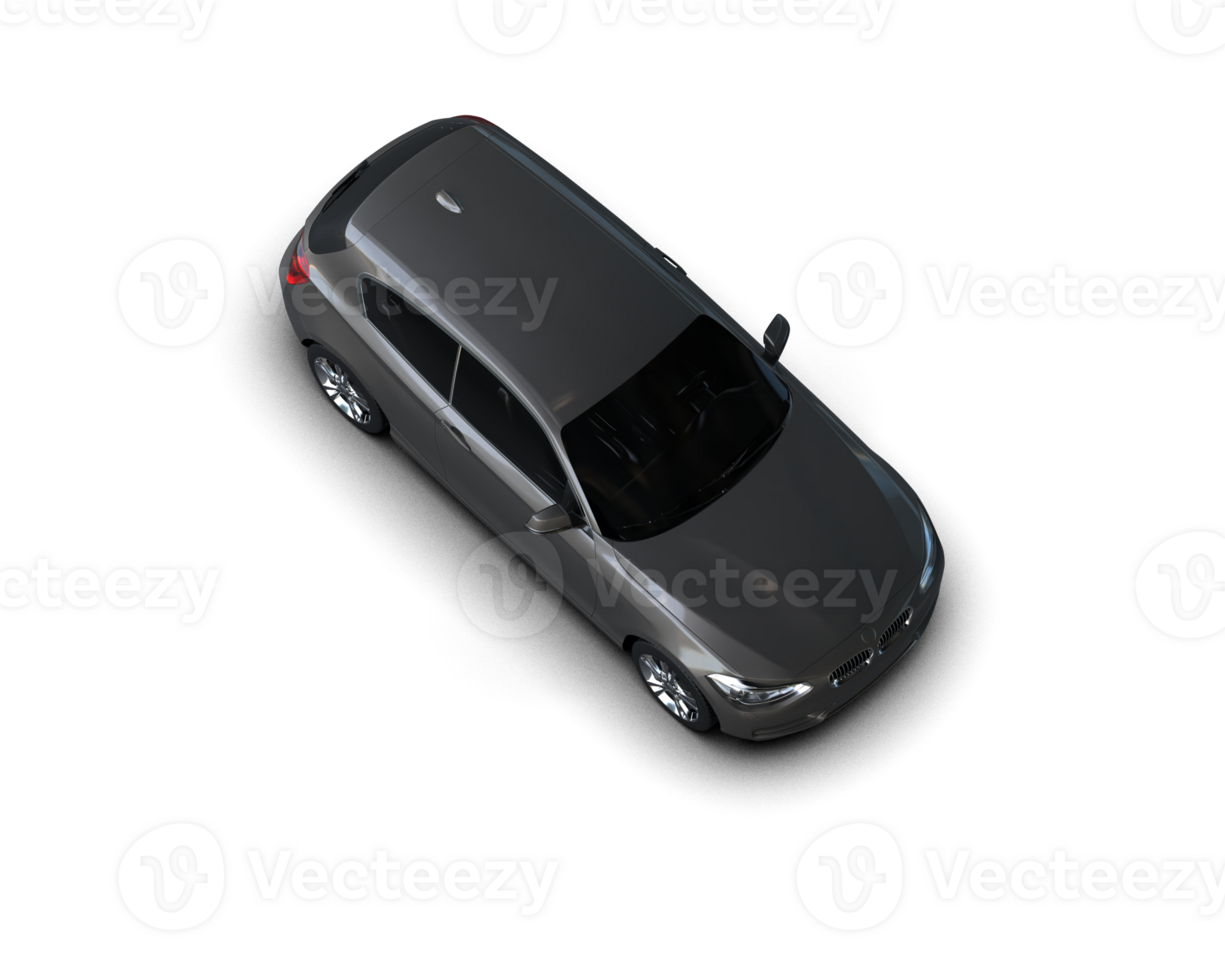 Modern car isolated on background. 3d rendering - illustration png