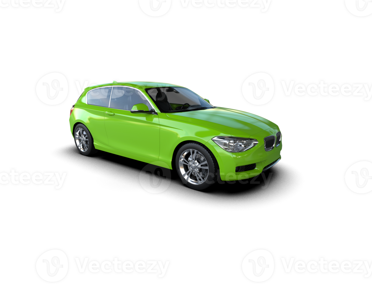 Modern car isolated on background. 3d rendering - illustration png