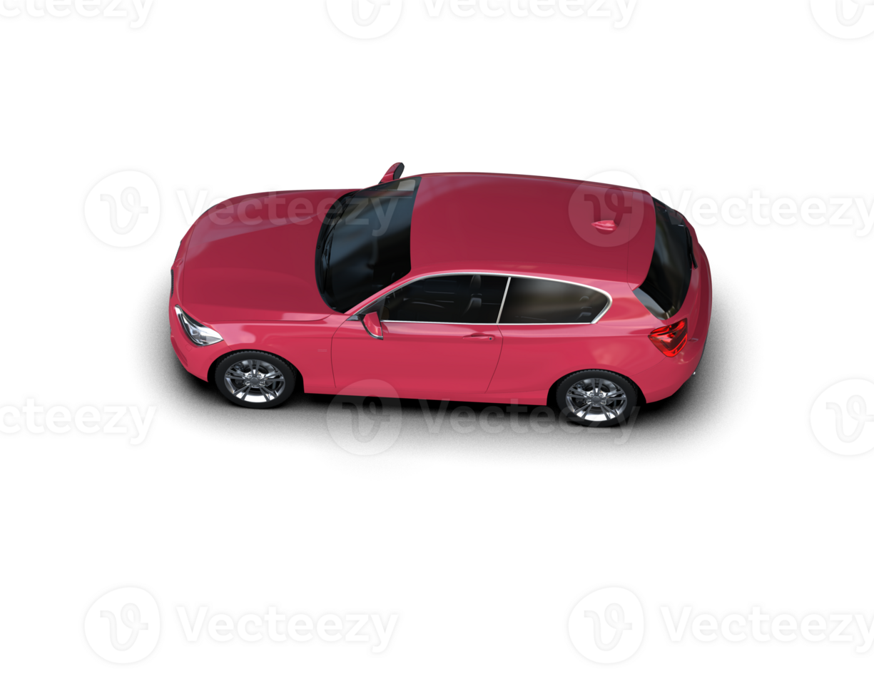 Modern car isolated on background. 3d rendering - illustration png