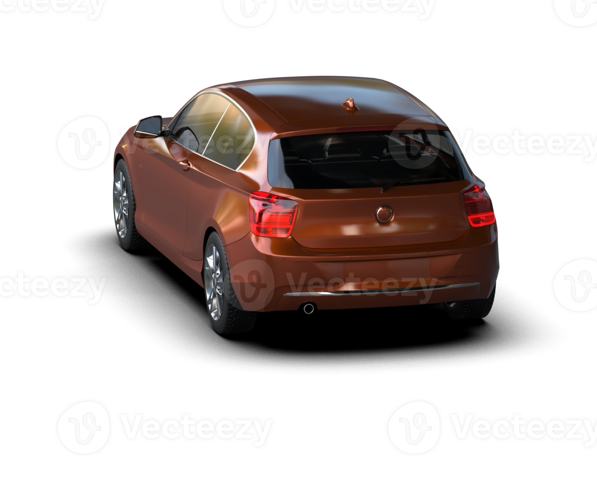 Modern car isolated on background. 3d rendering - illustration png