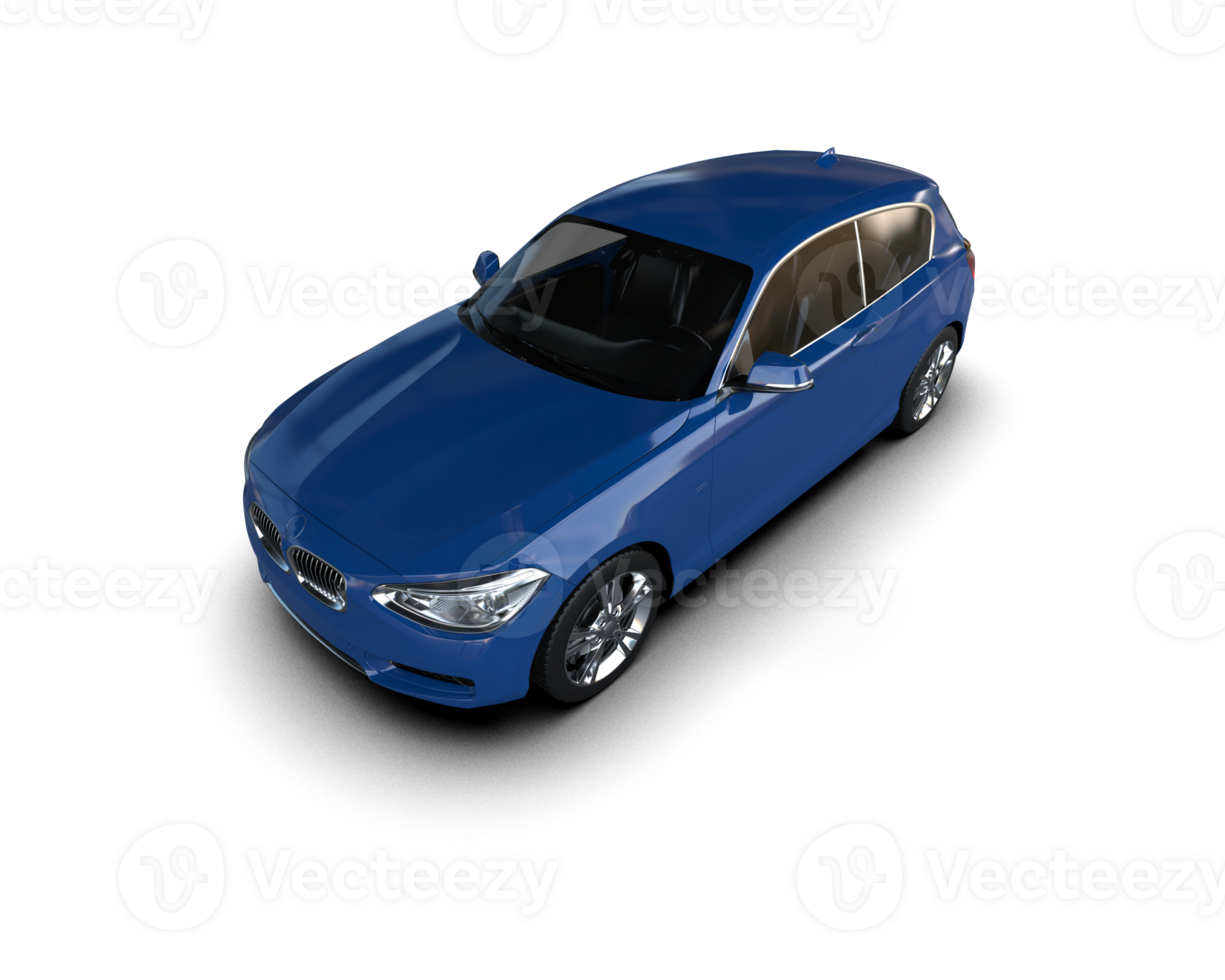 Modern car isolated on background. 3d rendering - illustration png