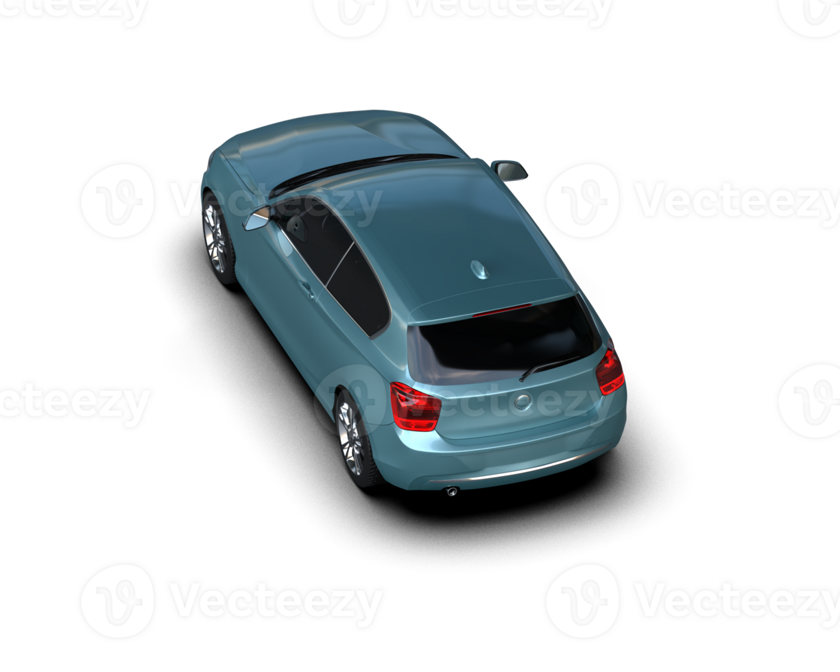 Modern car isolated on background. 3d rendering - illustration png