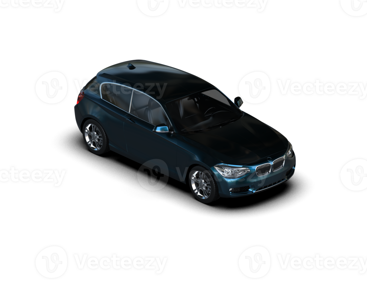 Modern car isolated on background. 3d rendering - illustration png