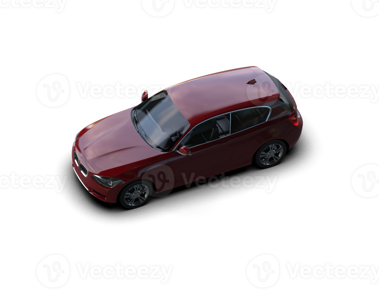 Modern car isolated on background. 3d rendering - illustration png
