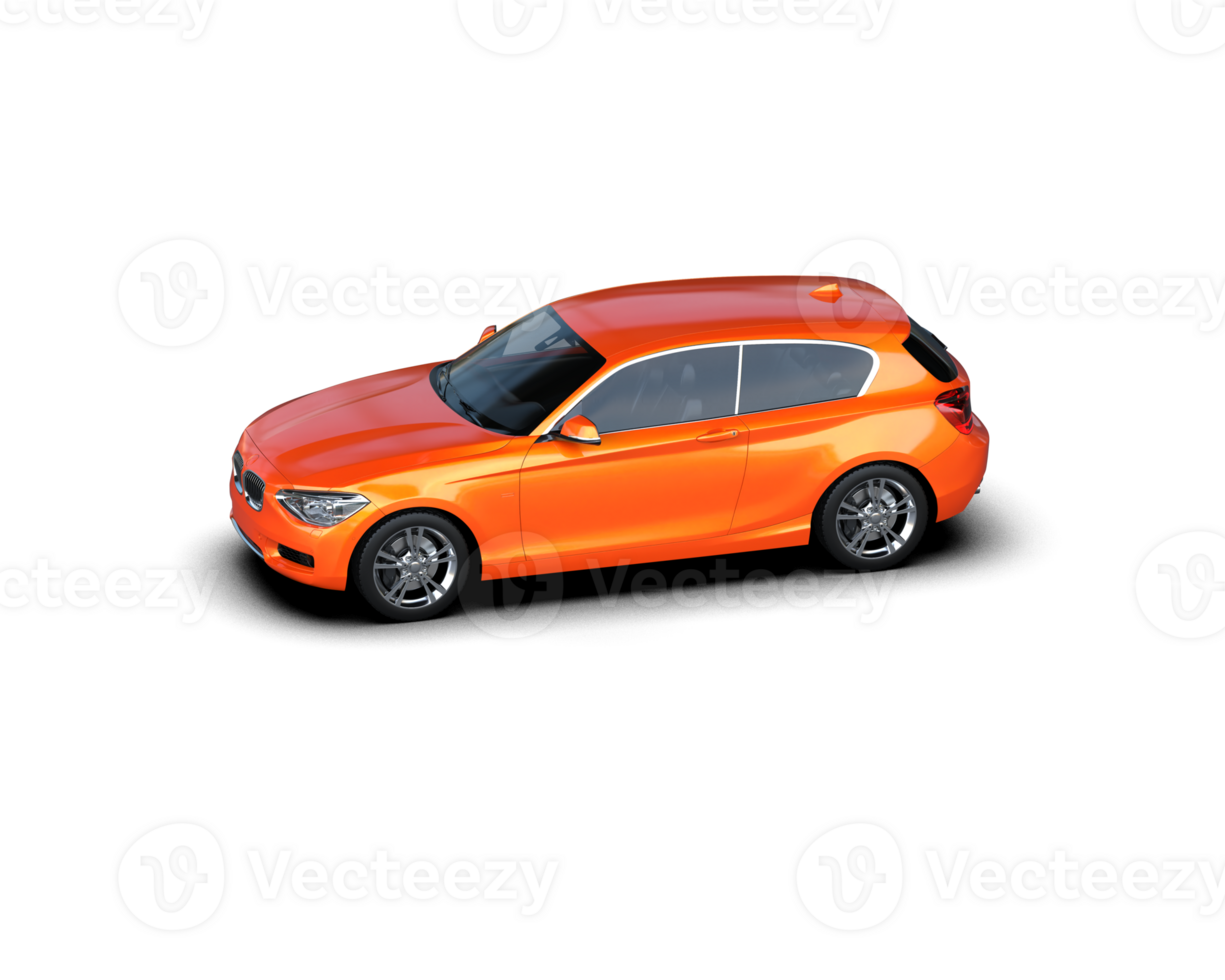 Modern car isolated on background. 3d rendering - illustration png