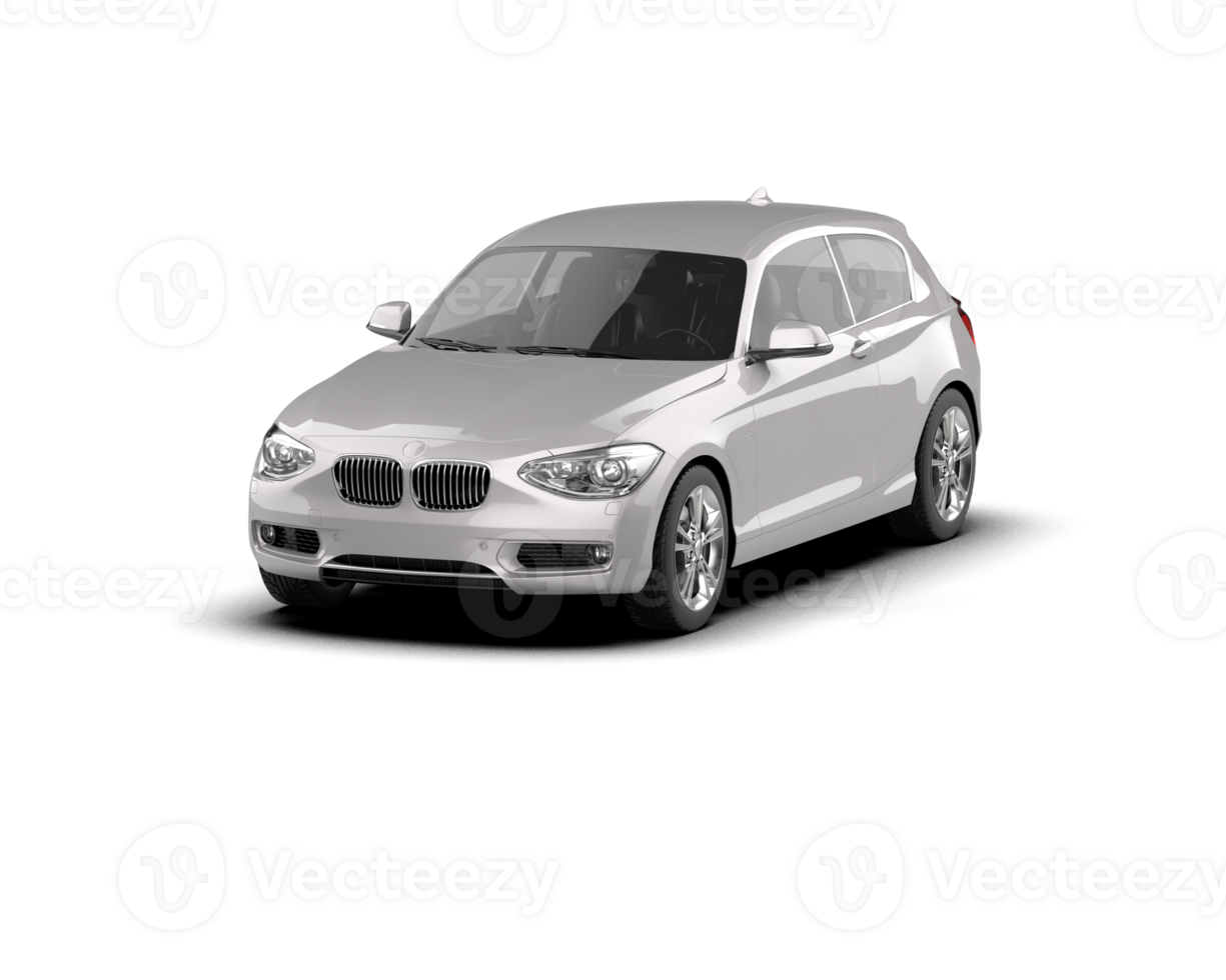 Modern car isolated on background. 3d rendering - illustration png