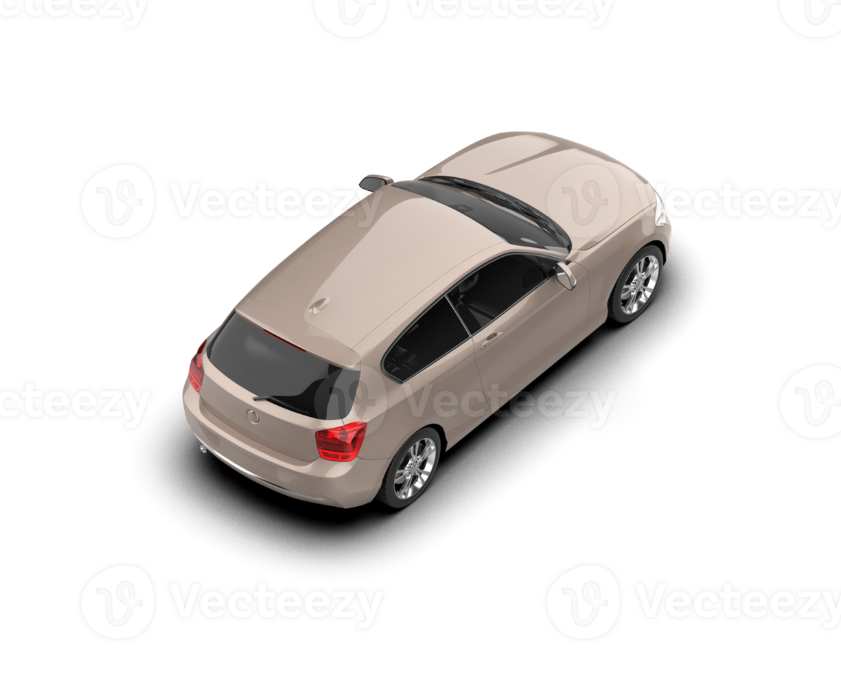 Modern car isolated on background. 3d rendering - illustration png