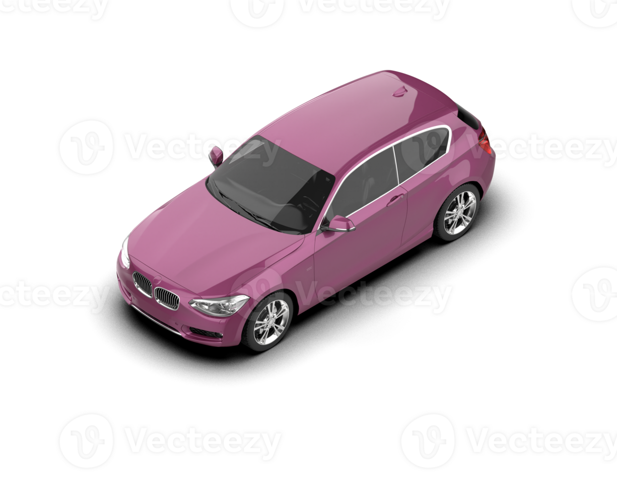Modern car isolated on background. 3d rendering - illustration png
