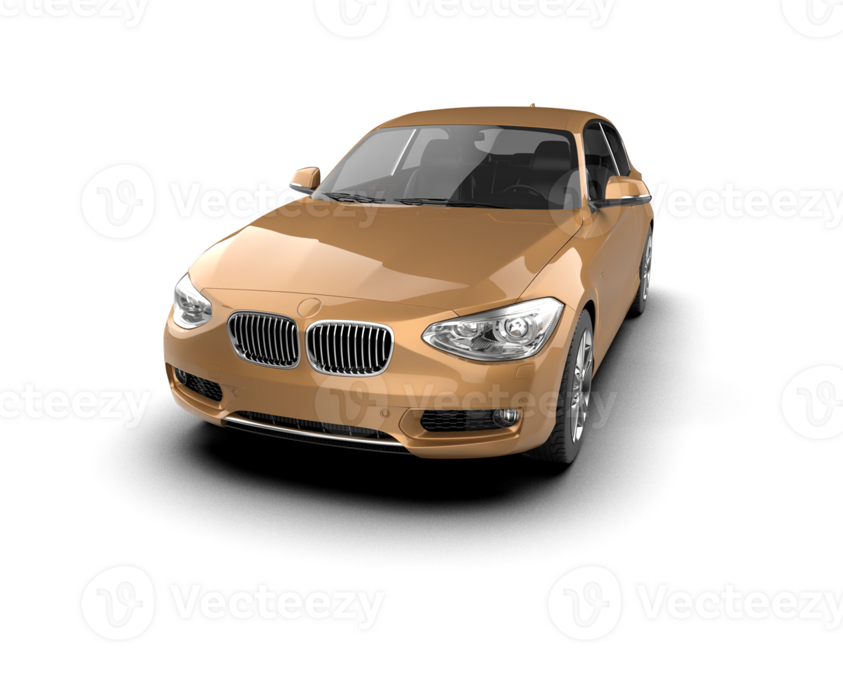 Modern car isolated on background. 3d rendering - illustration png
