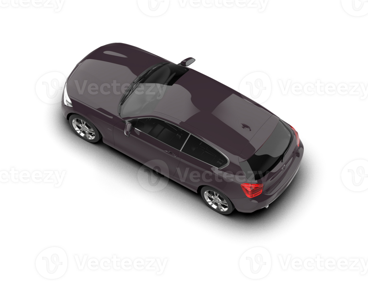 Modern car isolated on background. 3d rendering - illustration png