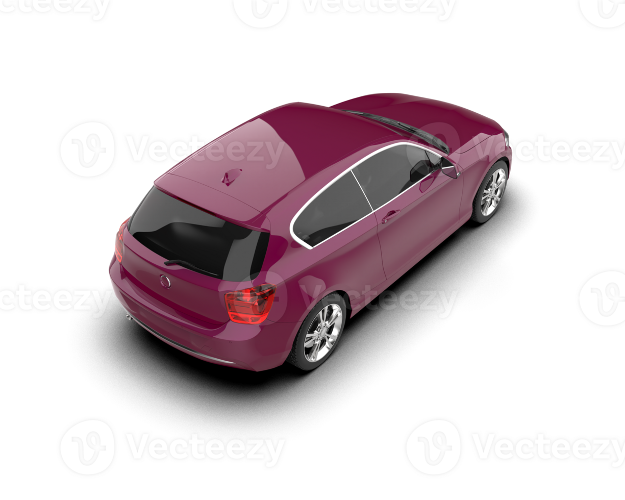 Modern car isolated on background. 3d rendering - illustration png