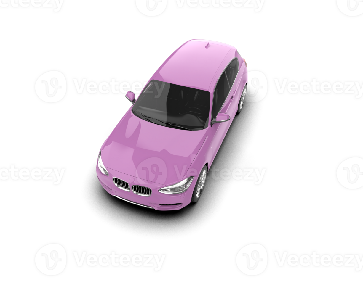 Modern car isolated on background. 3d rendering - illustration png