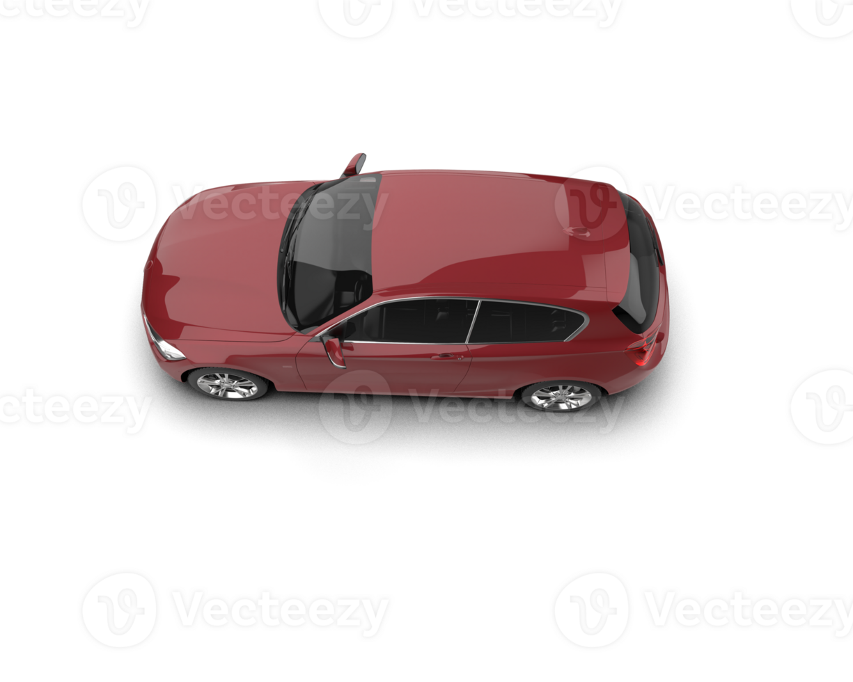 Modern car isolated on background. 3d rendering - illustration png