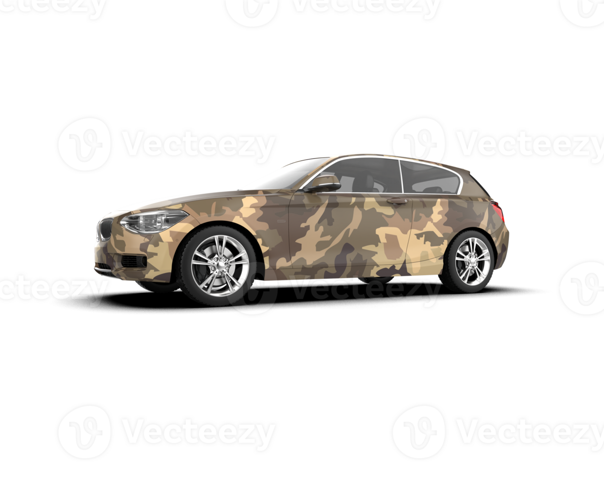 Modern car isolated on background. 3d rendering - illustration png
