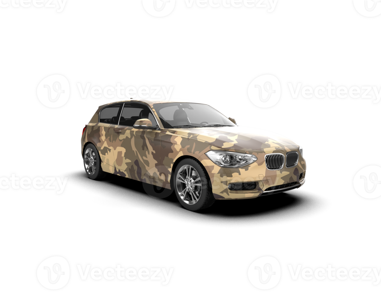 Modern car isolated on background. 3d rendering - illustration png