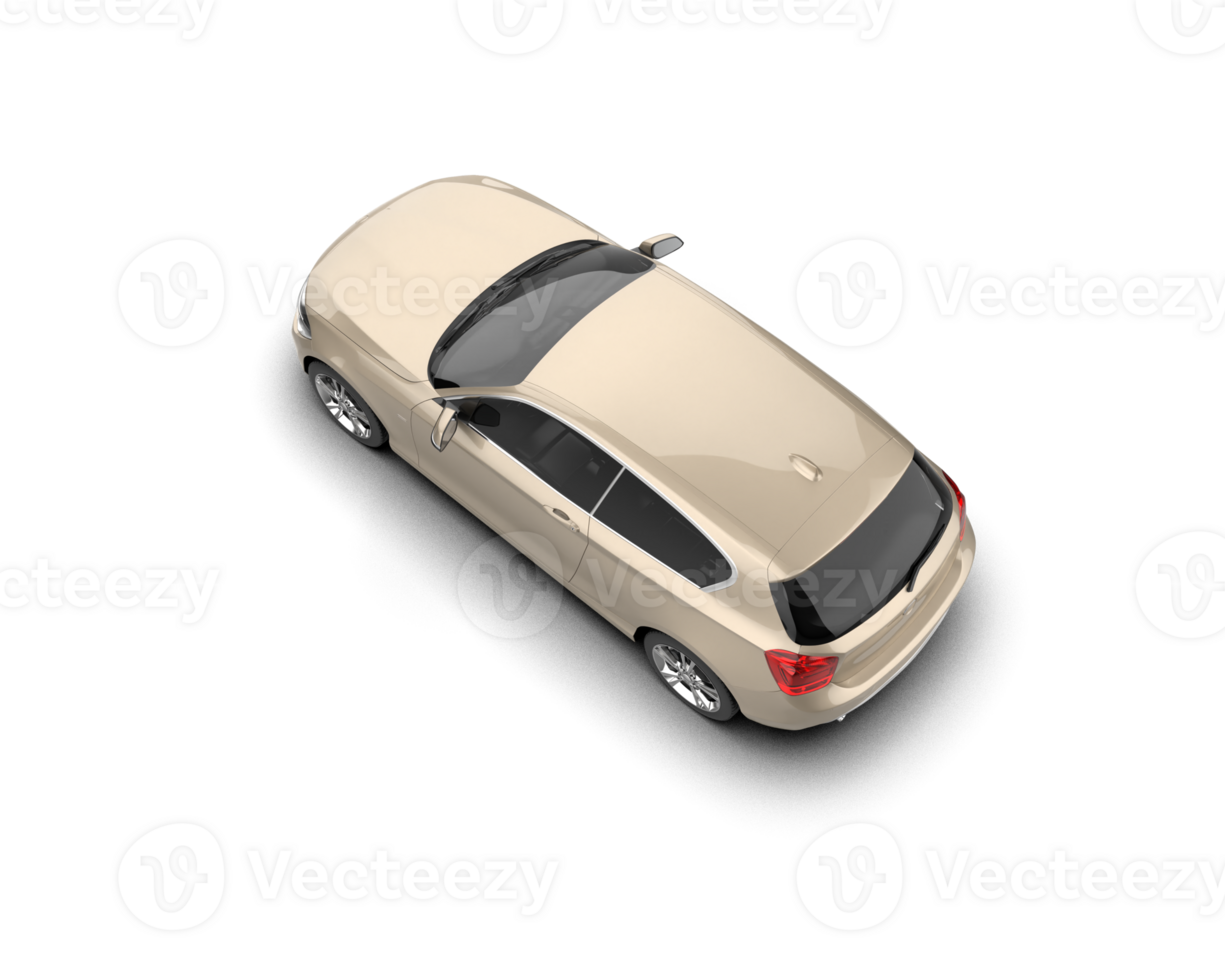 Modern car isolated on background. 3d rendering - illustration png