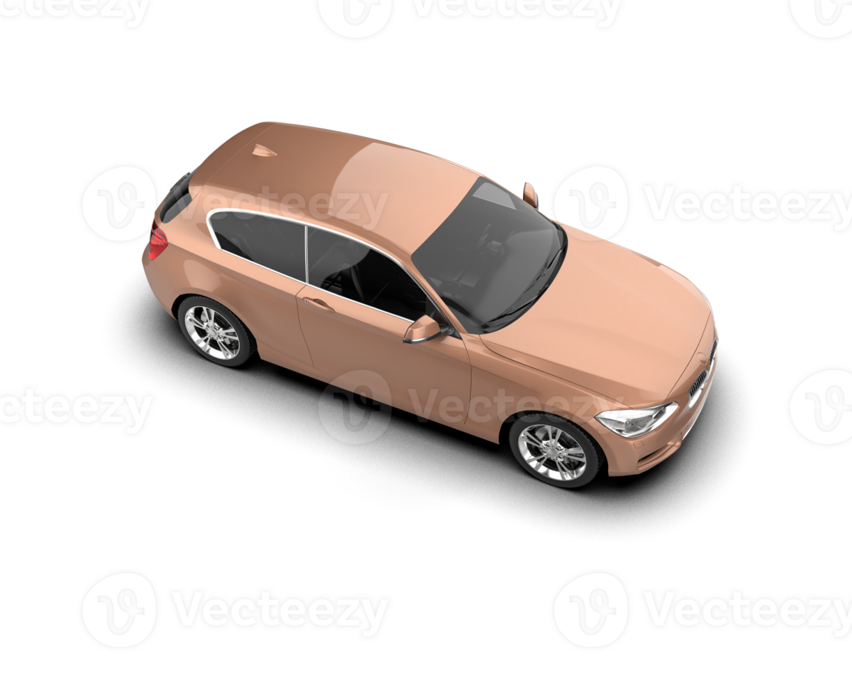 Modern car isolated on background. 3d rendering - illustration png