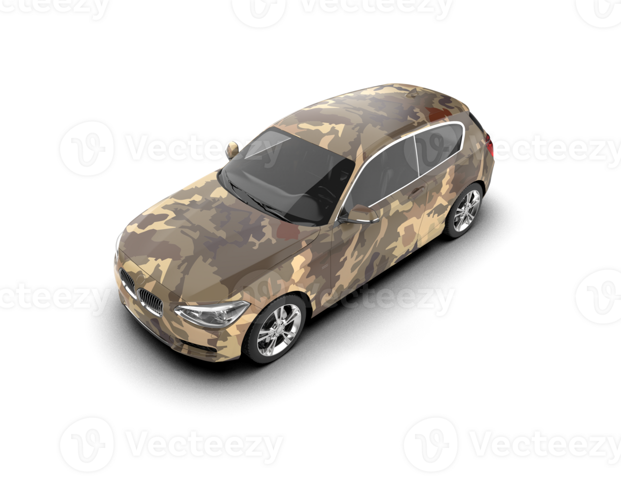 Modern car isolated on background. 3d rendering - illustration png