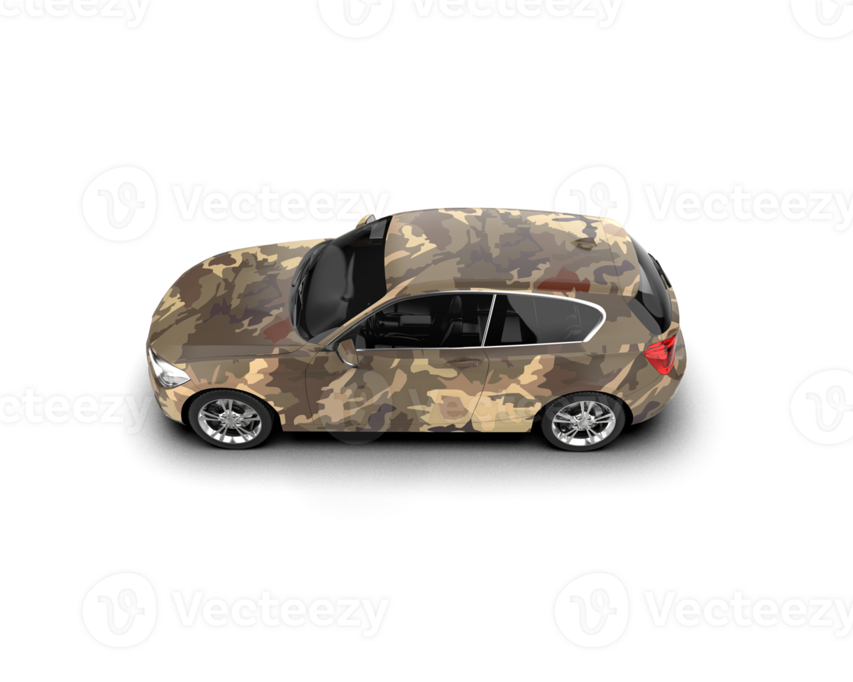 Modern car isolated on background. 3d rendering - illustration png