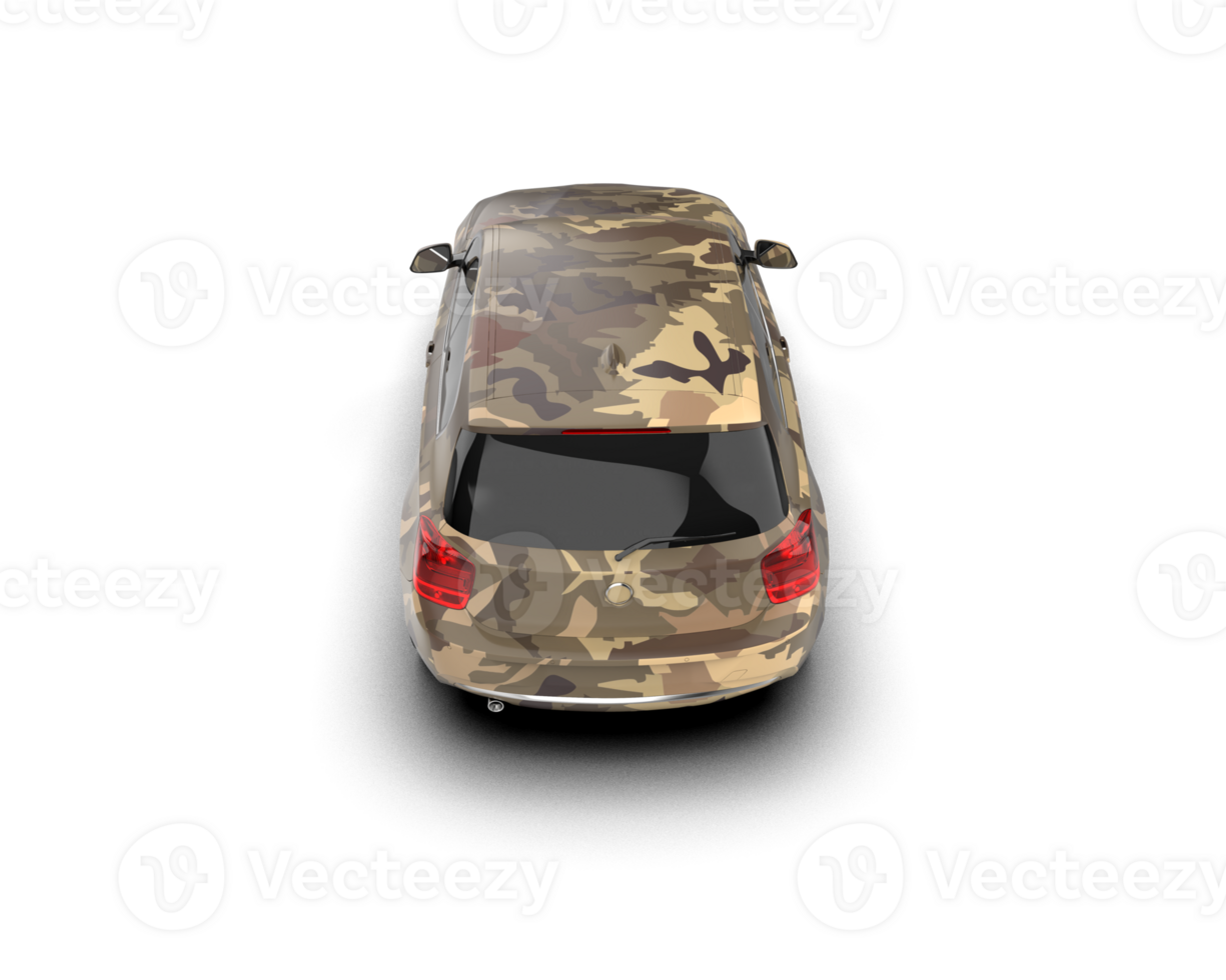 Modern car isolated on background. 3d rendering - illustration png