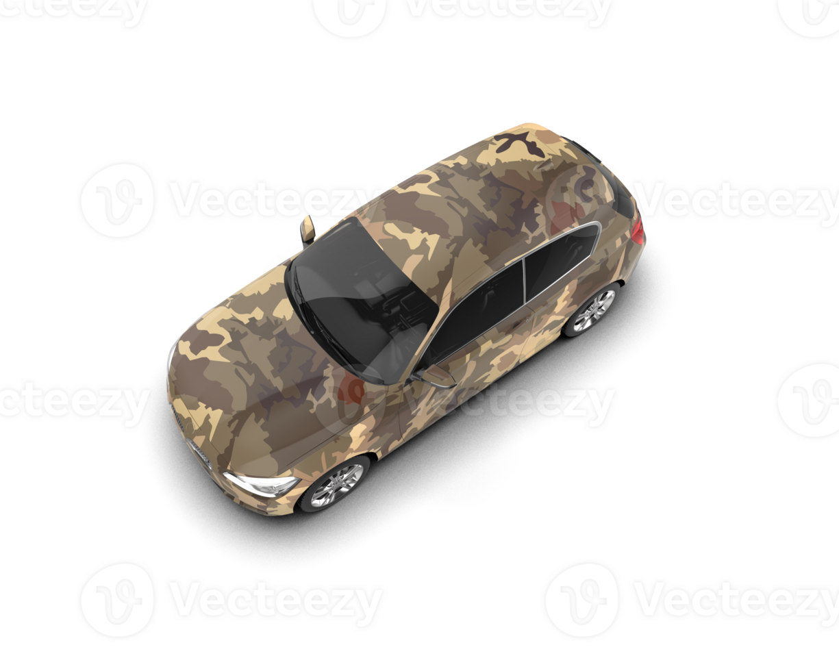 Modern car isolated on background. 3d rendering - illustration png