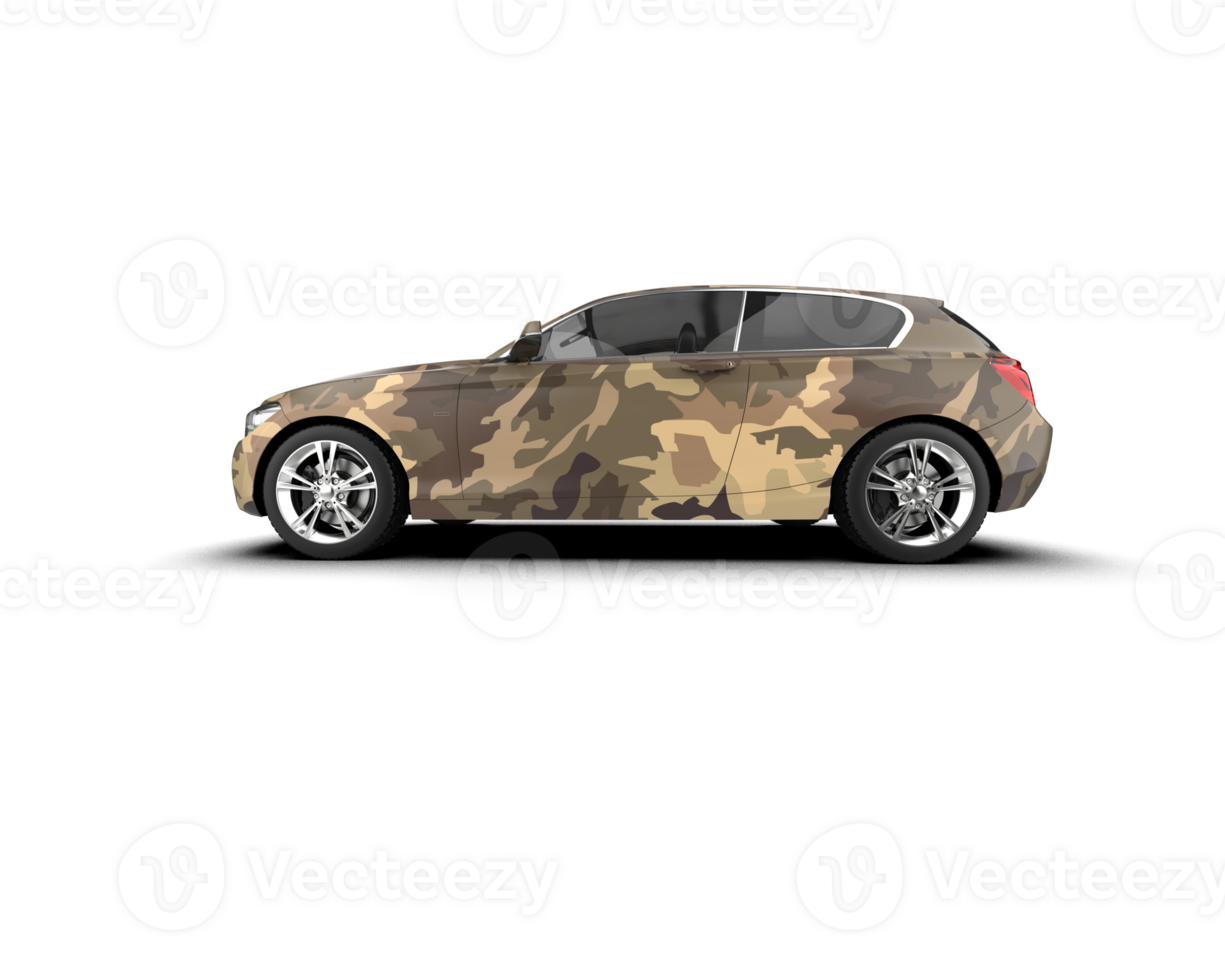 Modern car isolated on background. 3d rendering - illustration png