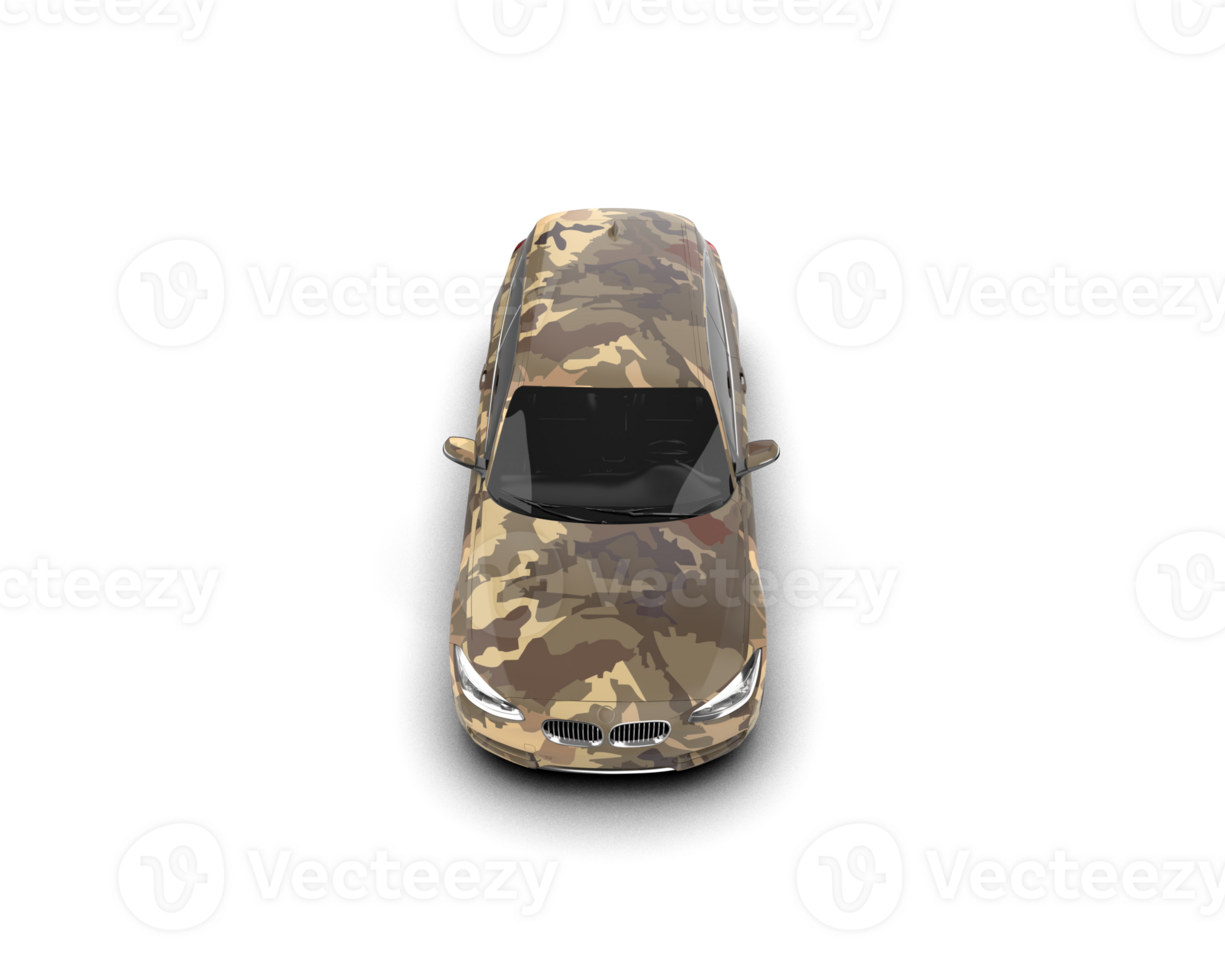 Modern car isolated on background. 3d rendering - illustration png