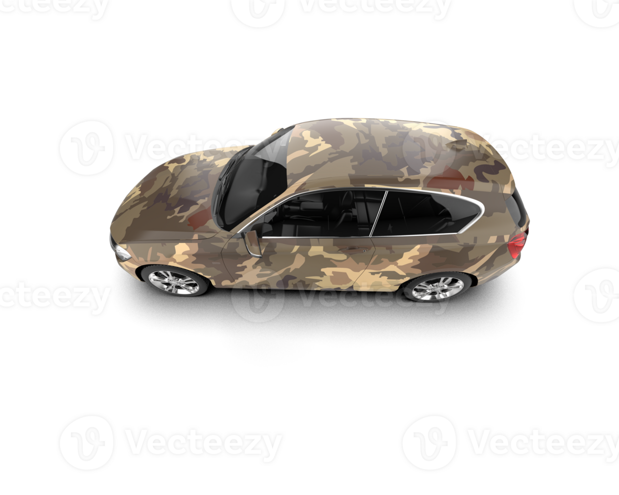 Modern car isolated on background. 3d rendering - illustration png