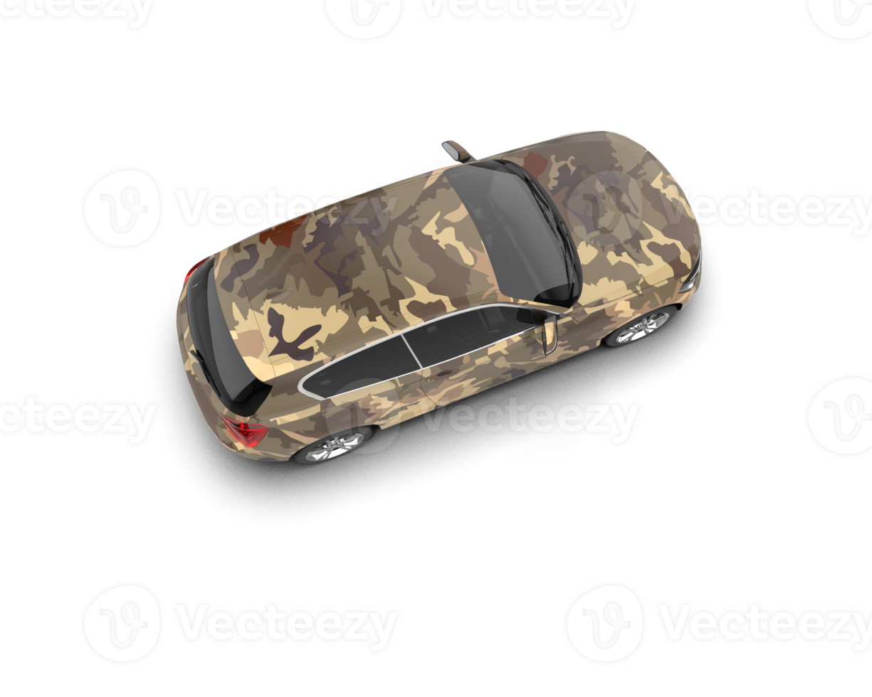 Modern car isolated on background. 3d rendering - illustration png