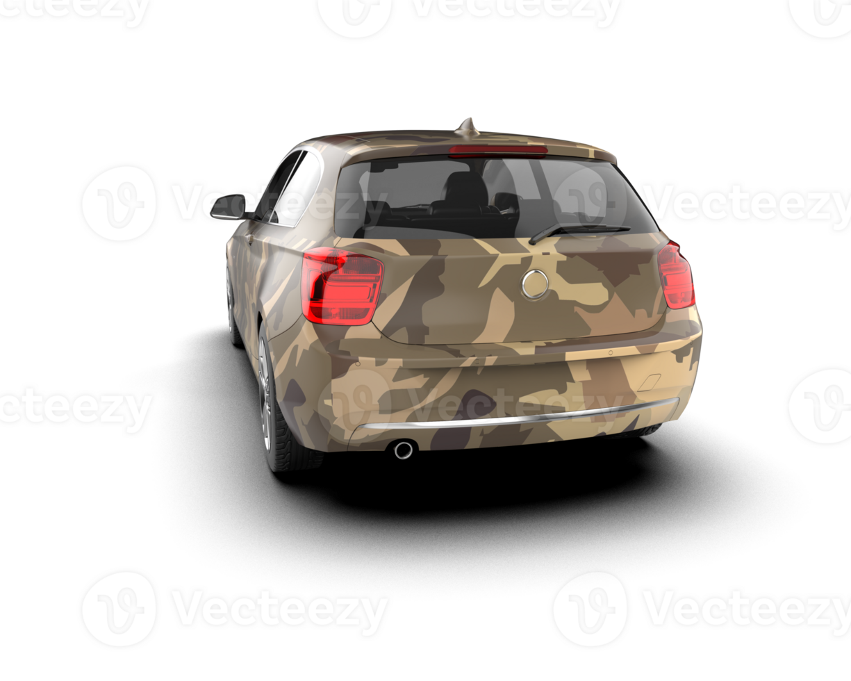 Modern car isolated on background. 3d rendering - illustration png