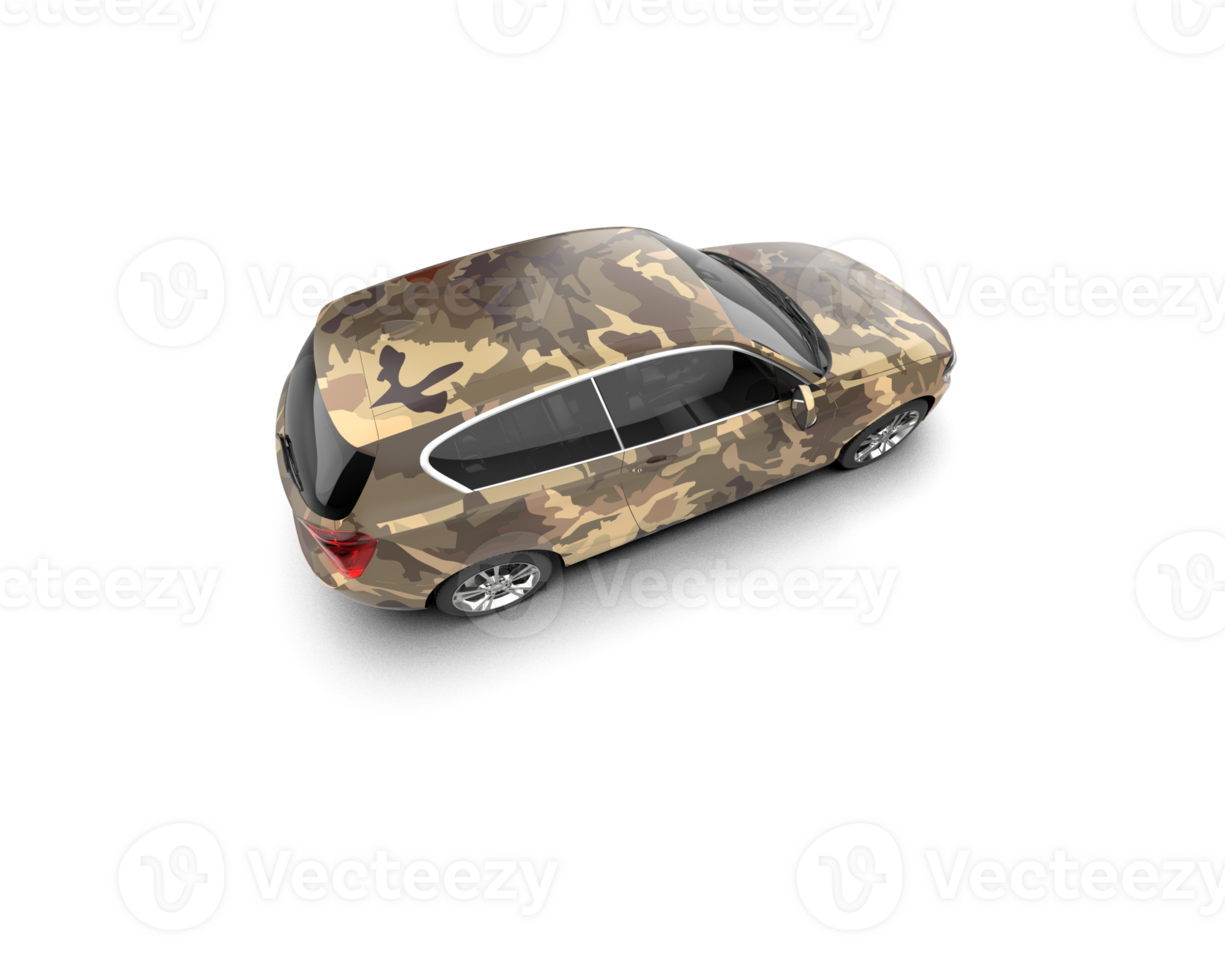 Modern car isolated on background. 3d rendering - illustration png