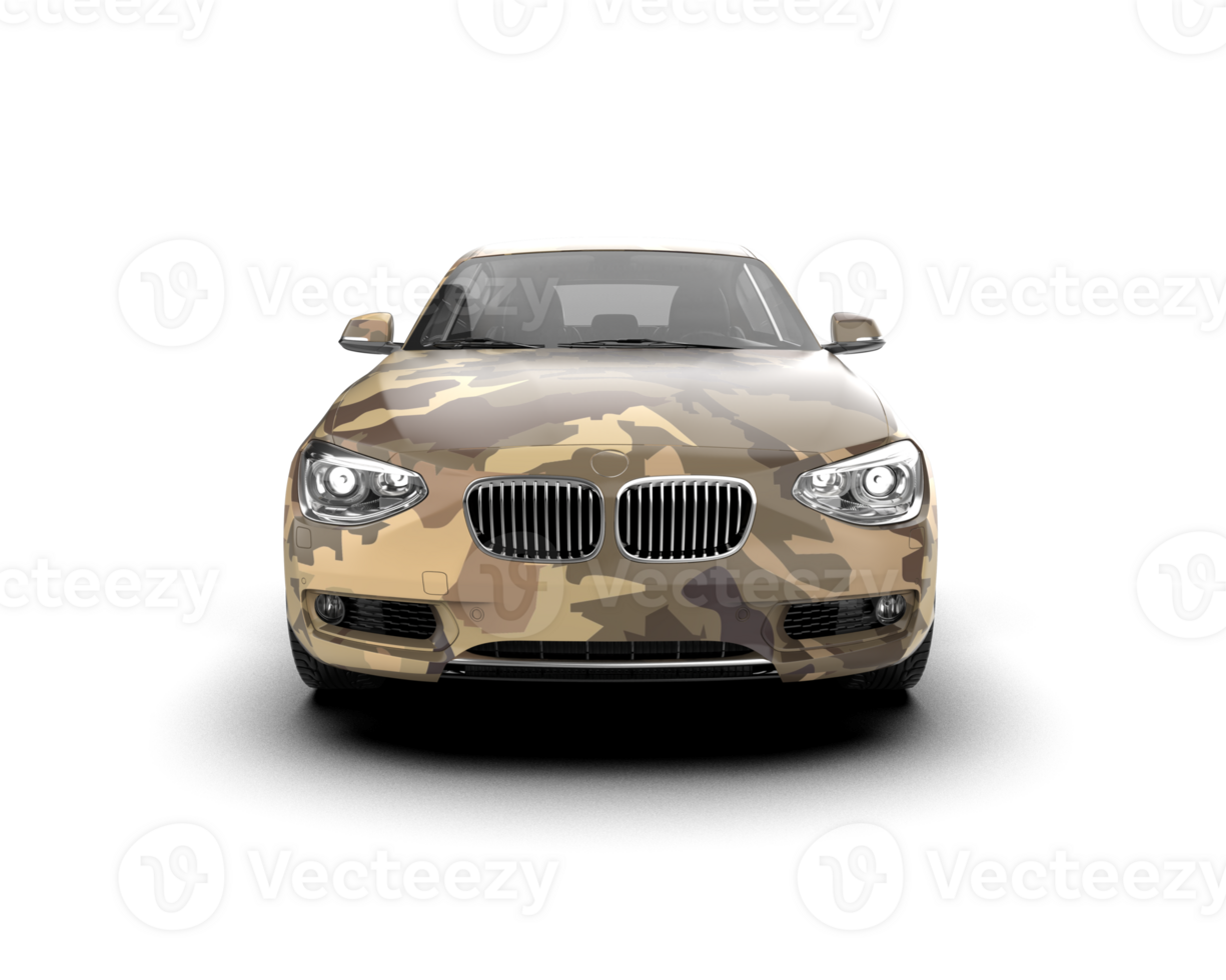 Modern car isolated on background. 3d rendering - illustration png