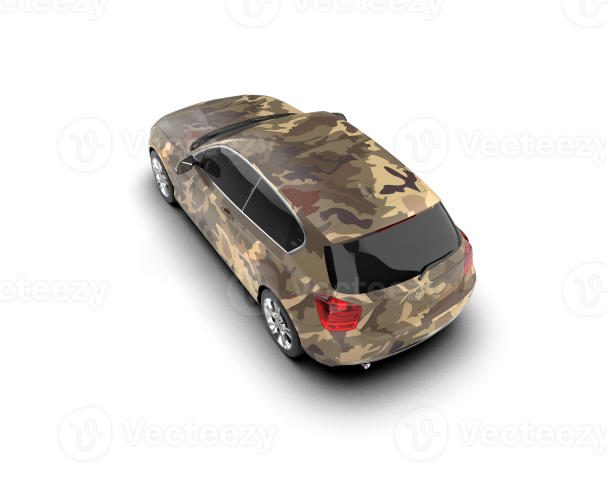Modern car isolated on background. 3d rendering - illustration png